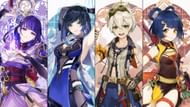Yelan replaces Xingqiu from the previous lineup here (Image via HoYoverse)